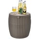 preview thumbnail 19 of 17, Gymax 9.5-Gal Patio Ice Cooler Bucket Cool Bar Table Cocktail Side - 16'' x 17''