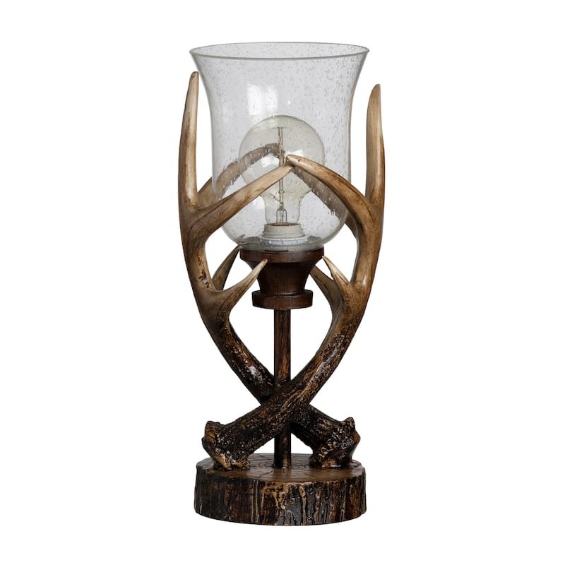 Huxley Antler 17.5" Uplight - 7.5"x7.5"x17.5" - 7.5"x7.5"x17.5" - Brown