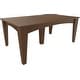 preview thumbnail 7 of 29, Poly Lumber Island Dining Table 44" x 72" - Chestnut Brown