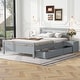 preview thumbnail 4 of 62, Platform Bed with Headboard and Storage Drawers & 2 Bedside Tables, Bedroom Wood Bed Frame for Kids Teens Girls Boys