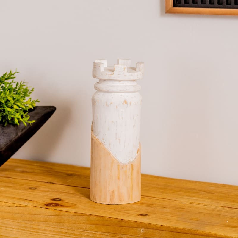 Mango Wood Chess Piece (Set of 2)