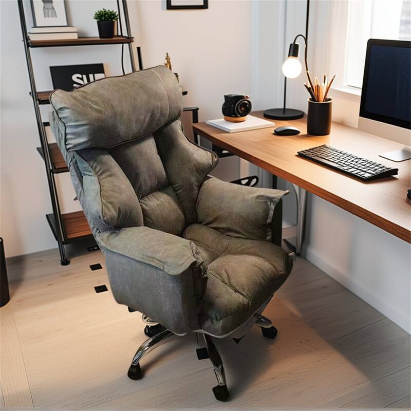The Leisure Chair is Ergonomic and Suitable for Home, Office or Bedroom. - Dark grey