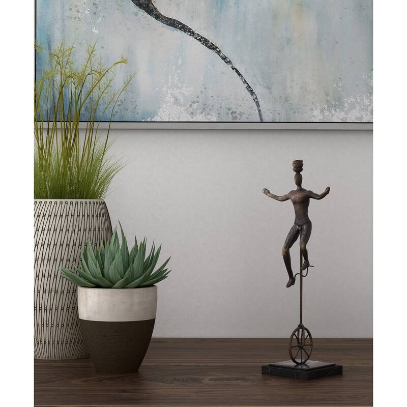 Unicyclist, Resin Sculpture - 7 x 4 x 16