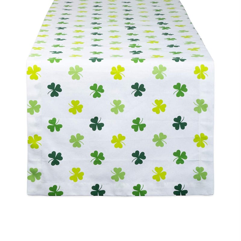 DII St. Patrick's Day Table Runner - 14x72" - Shamrock Shake