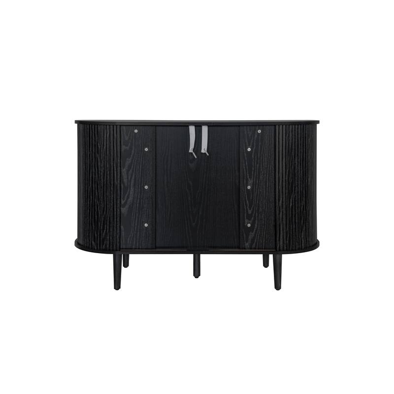 Accent Cabinet with Smoothly Sliding Tambour Doors