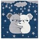 preview thumbnail 11 of 56, SAFAVIEH Carousel Kids Melda Koala Hug Rug 5'3" Square - Navy/Grey