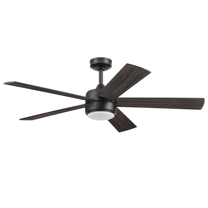 Honeywell 52" Schilling Indoor Matte Black LED Ceiling Fan with Remote Control - 52 Inches