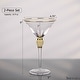 preview thumbnail 19 of 23, Premium Clear Stem Crystal Martini Glasses with Rim and Diamond-like Rhinestones, Elegant 10oz Glassware Set for Cosmopolitan