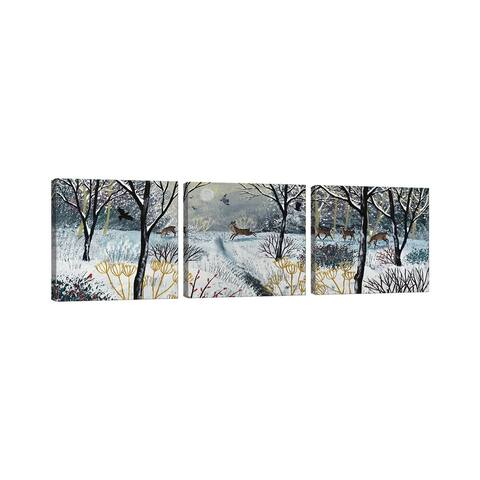 iCanvas "Through The Silence Of Snow" by Jo Grundy 3-Piece Canvas Wall Art Set