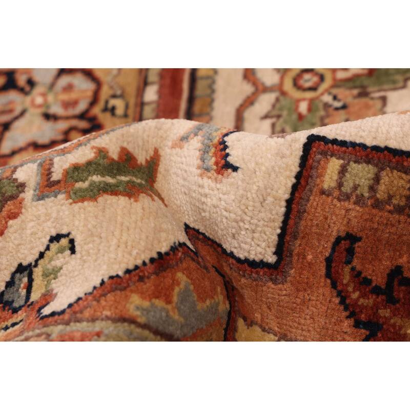 ECARPETGALLERY Hand-knotted Jules Sultane Ivory Wool Rug - 7'9 x 9'11