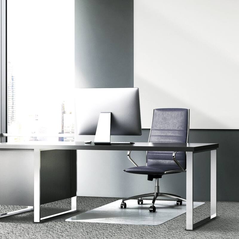 Glaciermat® Heavy Duty Glass Chair Mat for Hard Floors & Carpets - 36" x 40"