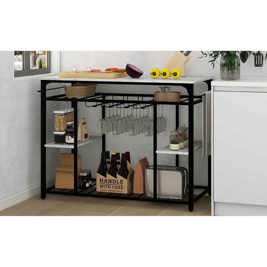 Counter Height Kitchen Dining Room Kitchen Island Prep Table