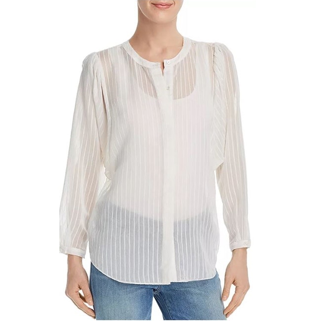 white dress blouse long sleeve