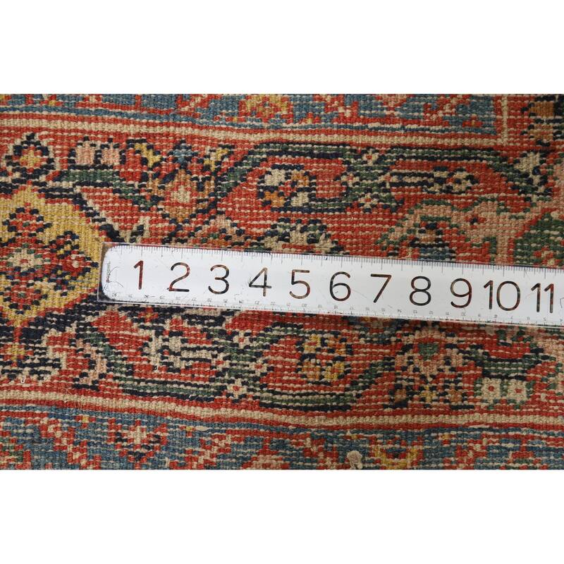 Hand Knotted Oriental 100% Wool Carpet Traditional Floral Beige & Ivories Sultanabad Area Rug - 11' 10'' X 8' 8''