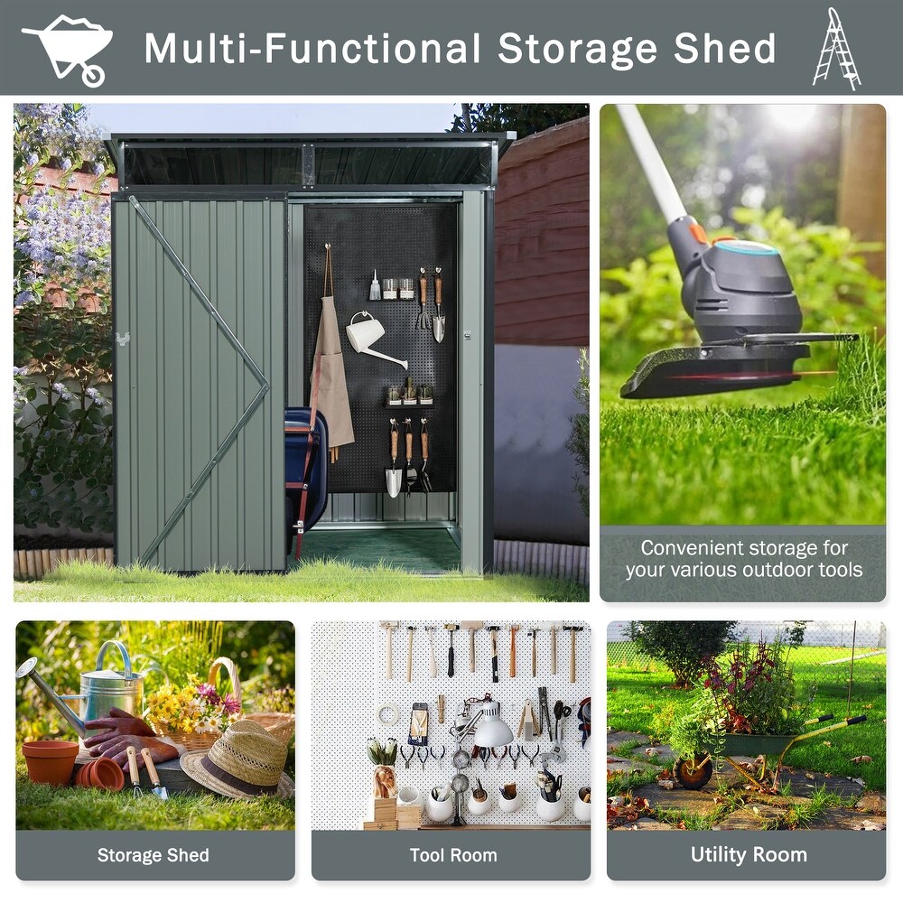 Rubbermaid 7x3 Foot Double Wall Plastic Outdoor Utility Storage Shed,  Sandstone - 269.60 - Bed Bath & Beyond - 35447483