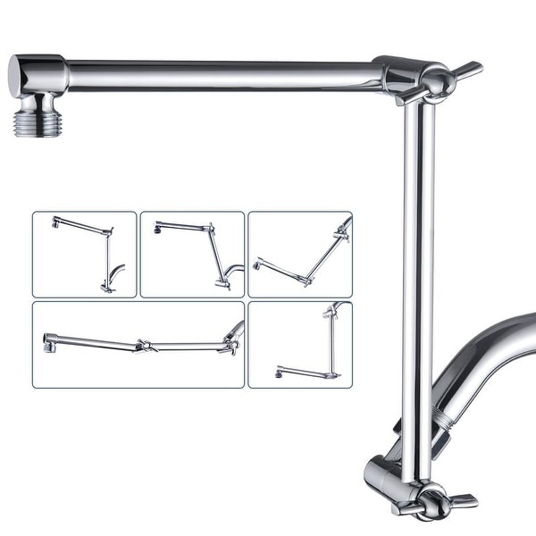 BRIGHT SHOWERS Shower Arm Extender for Rain and Handheld Shower