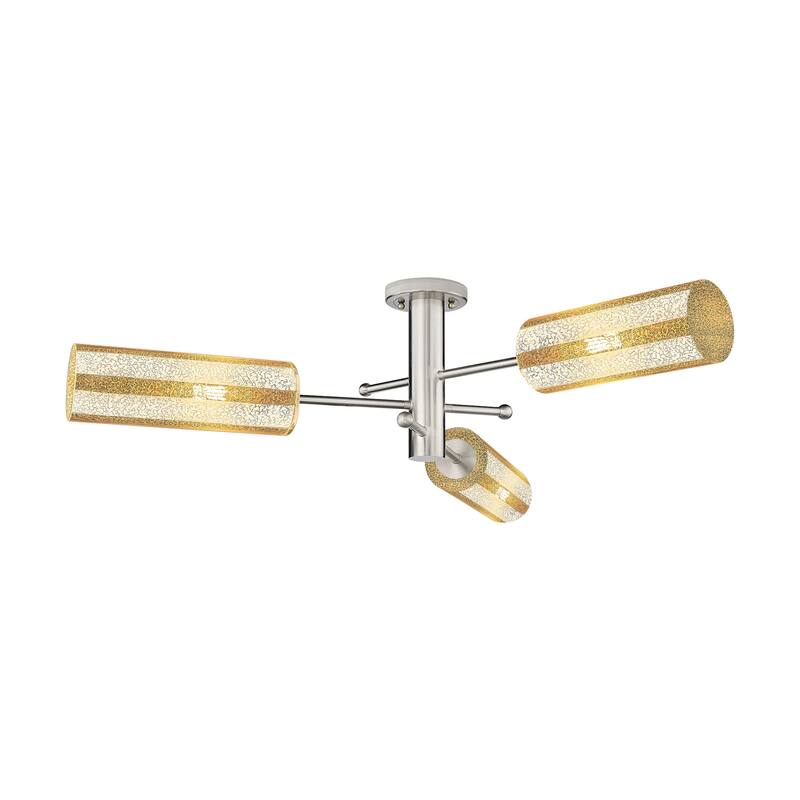 Innovations Lighting 434-3F-11-40 Crown Point Semi-Flush Crown Point 3