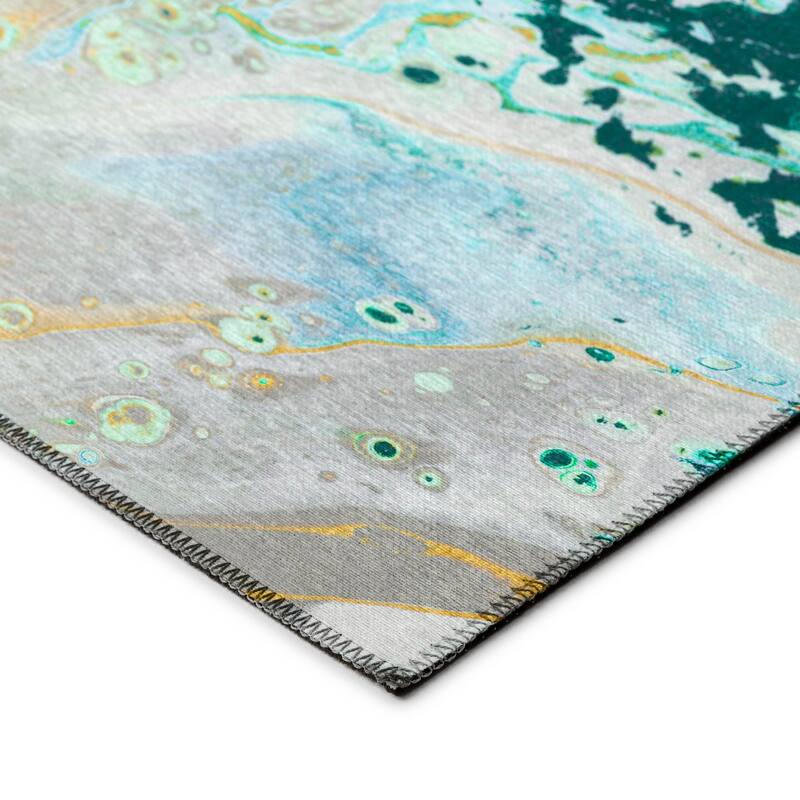 Indoor/ Outdoor Addison Karina Abstract Washable Area Rug