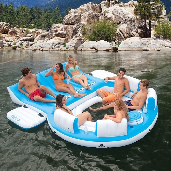 Intex 56299EP Inflatable Splash N Chill Lake and Pool Lounger for