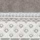 Authentic Hotel and Spa 100% Turkish Cotton Aiden White Lace Embellished Hand Towel