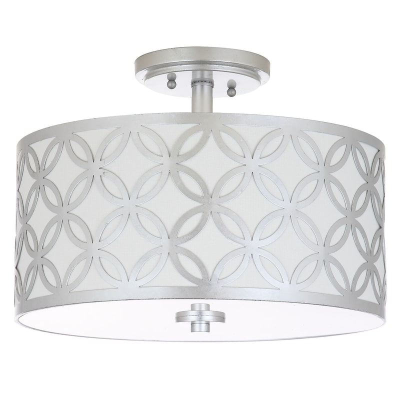 SAFAVIEH Lighting Vita 3-Light Gold Leaf Flush Mount - 15" x 15" x 10.5" - 15Wx15Dx11H