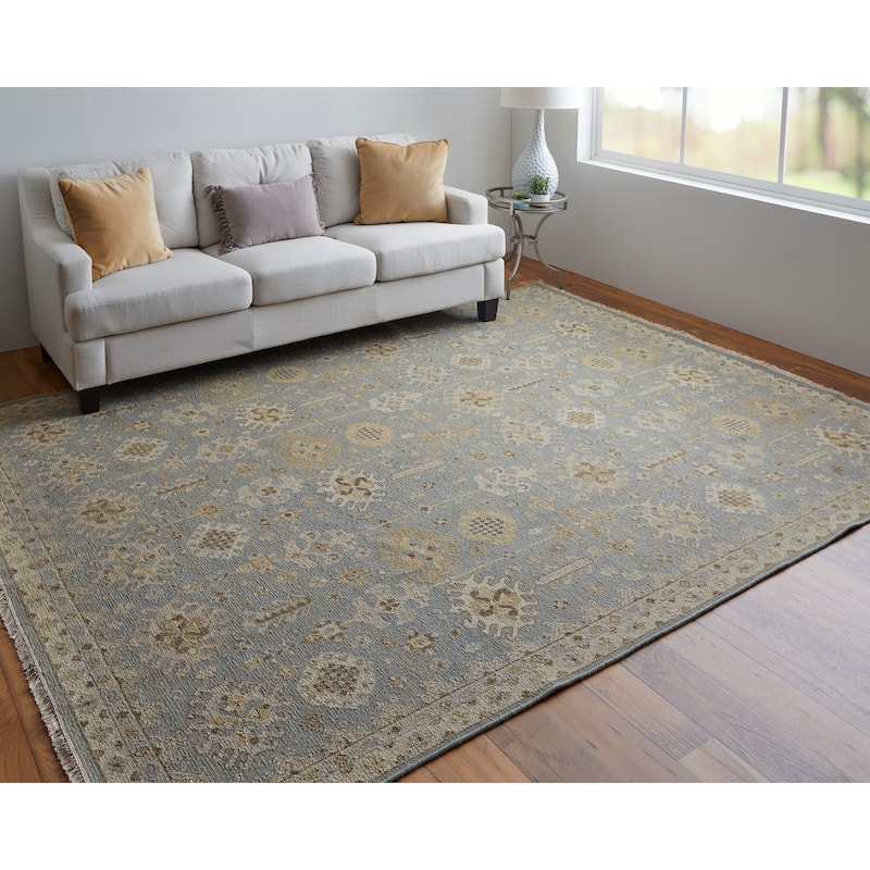 Grand Bazaar Aleska Hand Knotted Oriental Traditional Area Rug