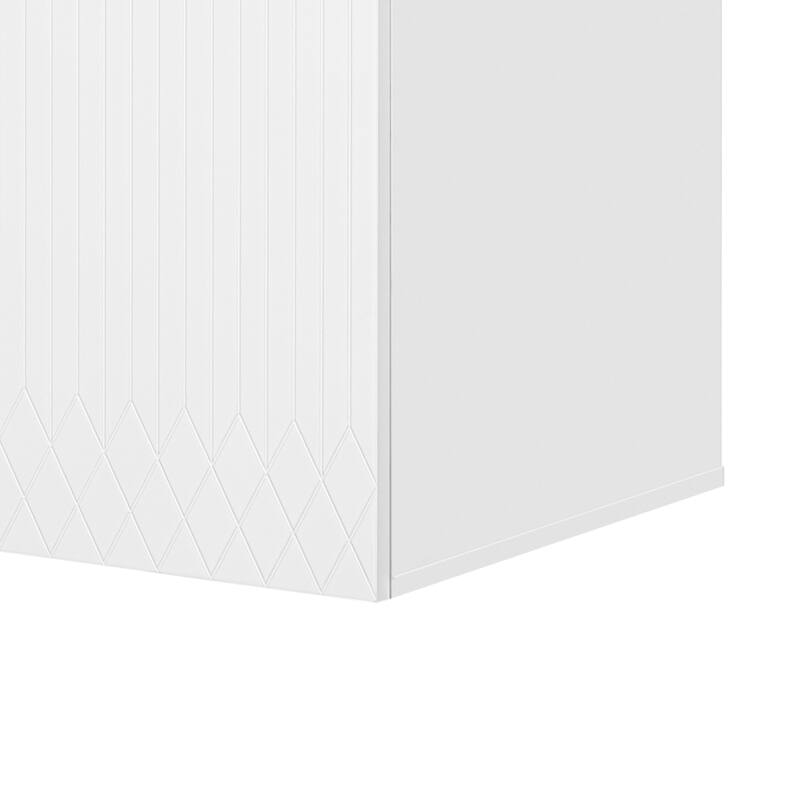 GDFStudio - Millford Modern Bathroom Vanity with Ceramic Sink, Adjustable Storage & 2 Soft Closing Doors - 30'W