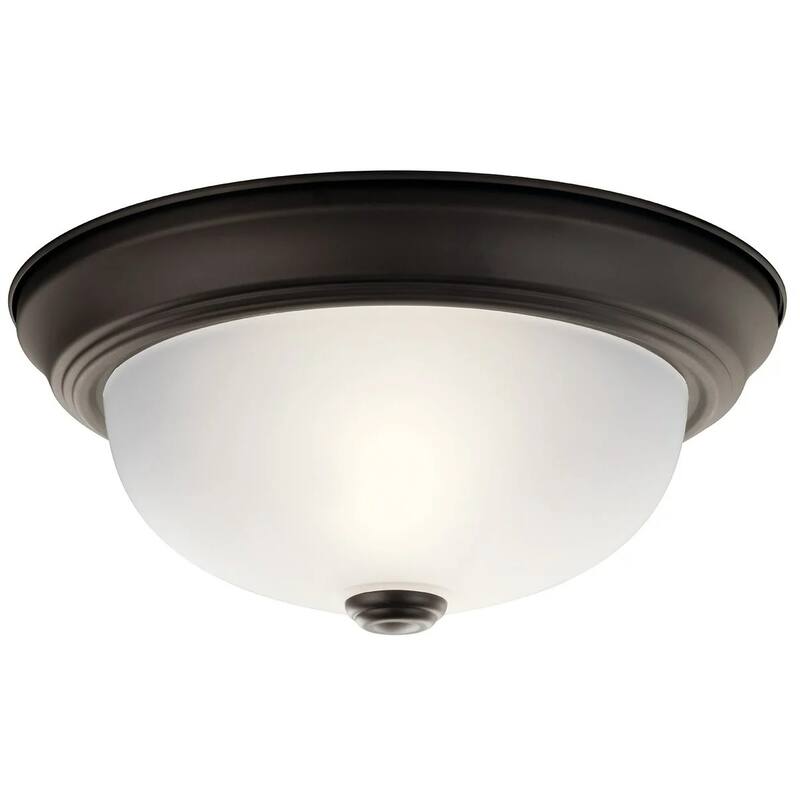Kichler 2 Light 11" Wide Flush Mount Bowl Ceiling Fixture - Olde Bronze