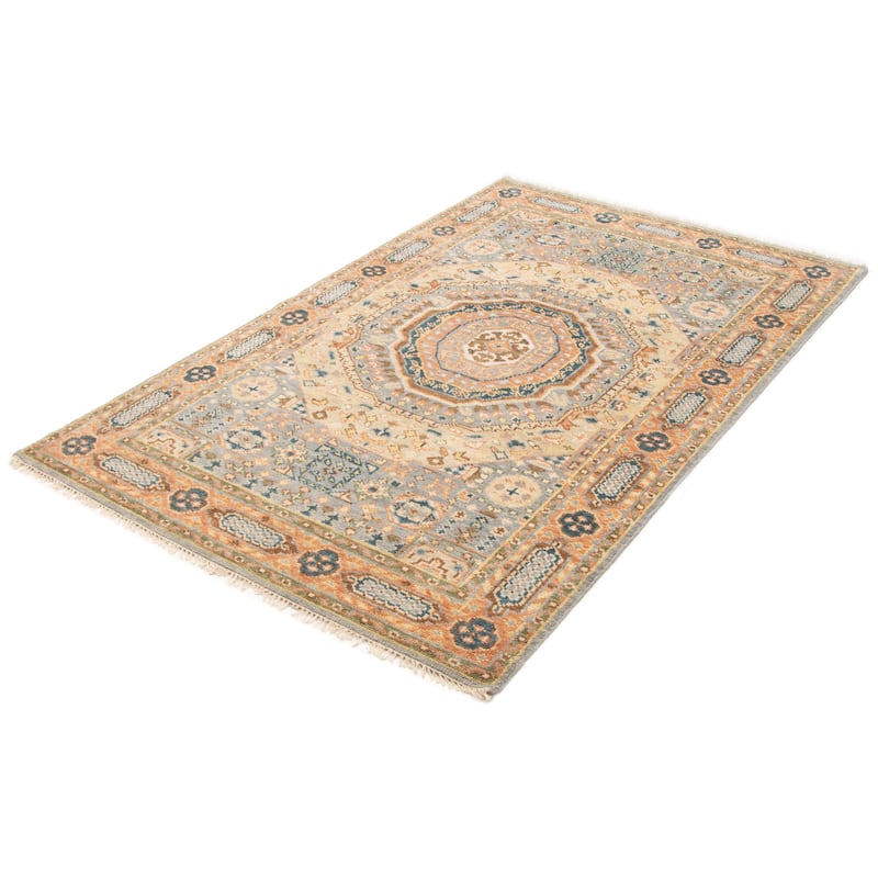ECARPETGALLERY Hand-knotted Jules Serapi Light Blue Wool Rug - 5'10 x 9'2