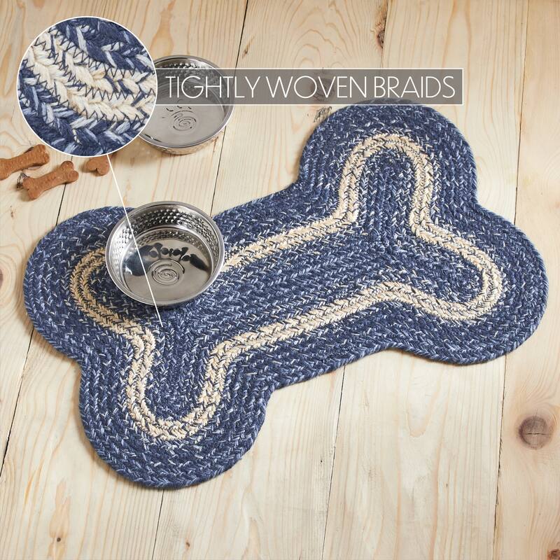 Great Falls Blue Indoor/Outdoor Medium Bone Rug 15x23 - 3'6"