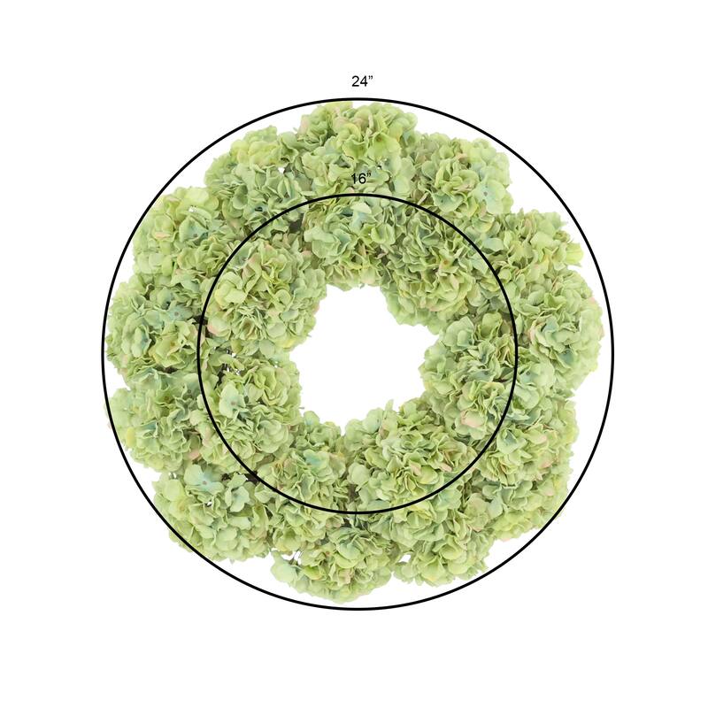 24" Hydrangea Wreath