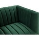 preview thumbnail 13 of 13, SAFAVIEH Couture Doris Channel Tufted Velvet Club Chair - 34.3" W x 30.5" L x 28.2" H
