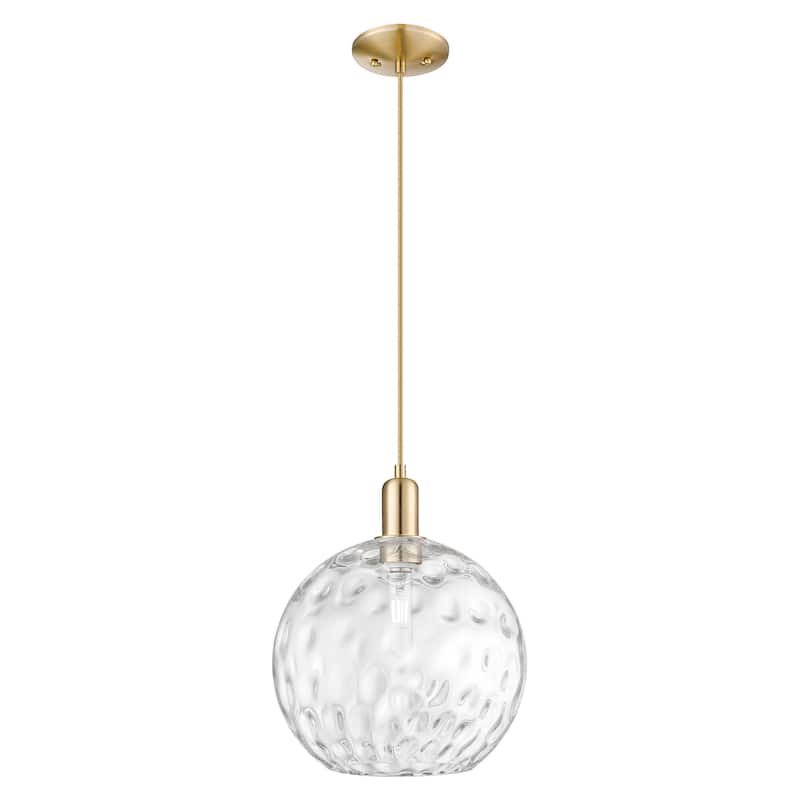 Innovations Lighting Endless Possibilities Arcadia - Athens Water Glass - 1 Light 12" Cord Hung Mini Pendant - Champagne Bronze