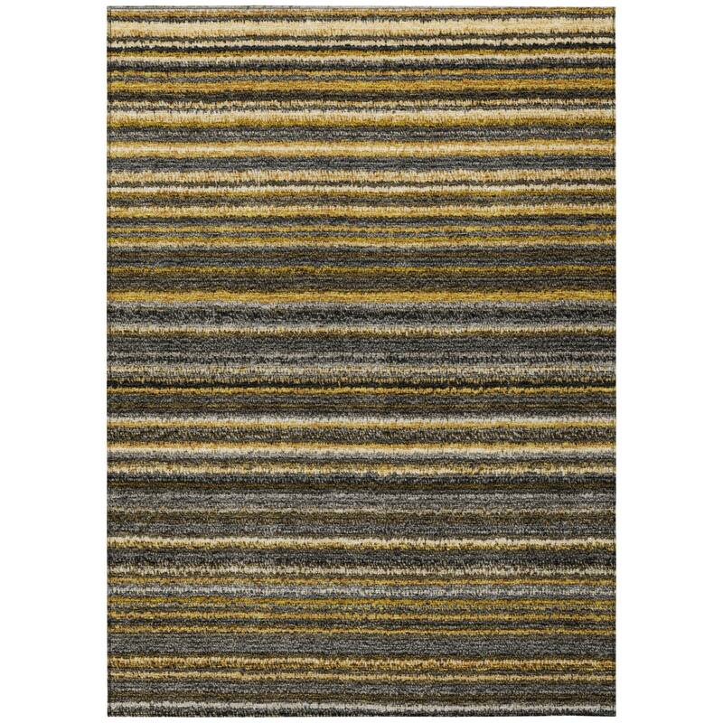 HomeRoots Striped Transitional Rectangle Outdoor Rug