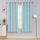 preview thumbnail 104 of 106, Deconovo Silver Line 52 Width Curtain Panel Pair (2 Panel) W52" x L72" - Sky Blue