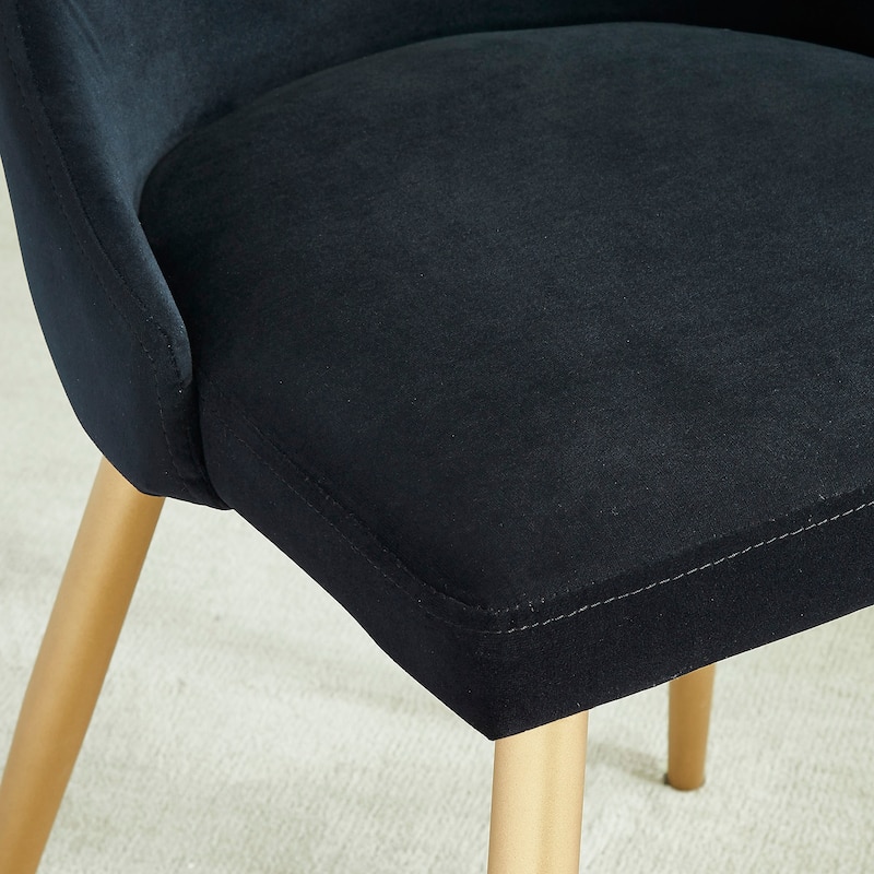 Carmilla Side Velvet Upholstered Chair (Set of 2)