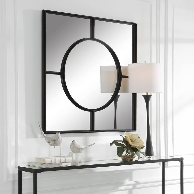 Uttermost Spurgeon Square Window Mirror - 39"W X 39"H X 2"D