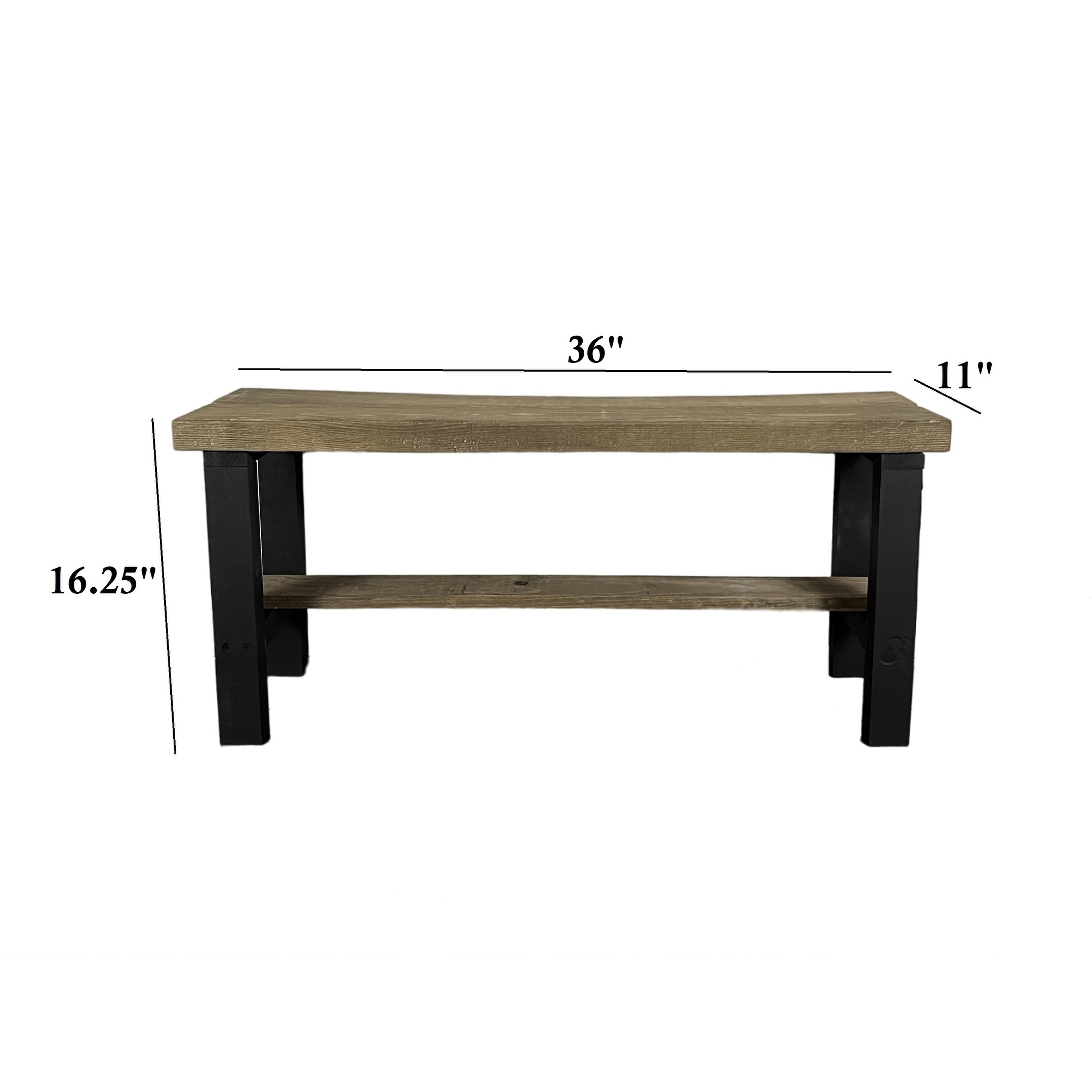 Small rustic bench for entryway store
