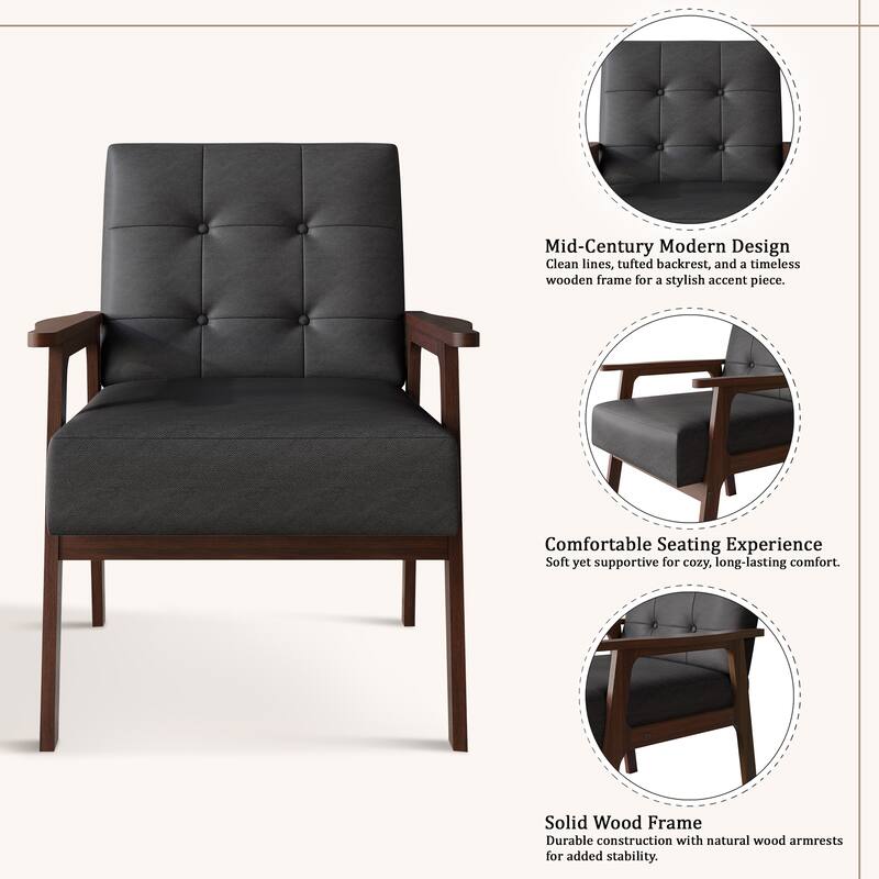 CraftPorch Modern 2- Pieces Accent Chairs