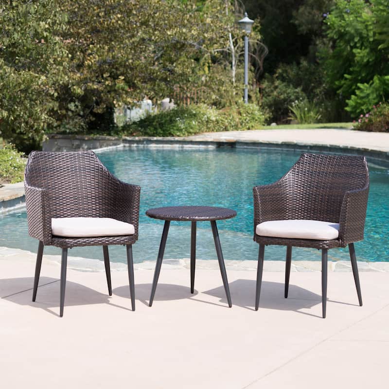 3-Piece Lounge Chat Set‌ - Brown Multi