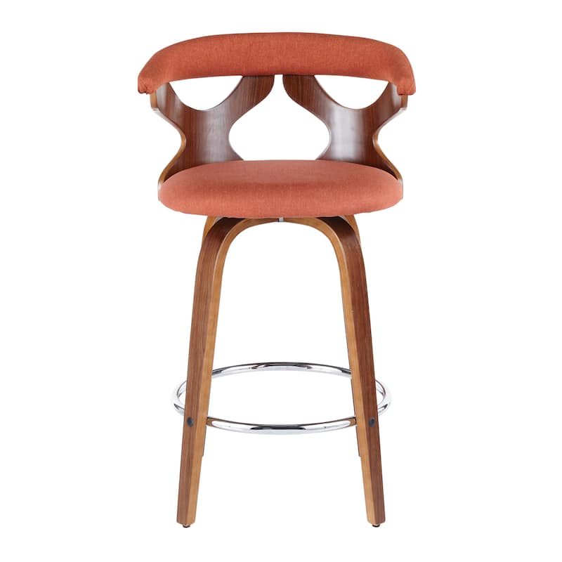 Carson Carrington Viby Fixed-Height Counter Stool with Bent Wood Legs & Round Footrest (Set of 2)