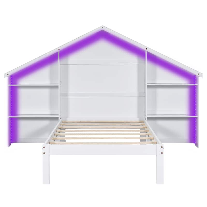 Wood Twin Size Platform Bed