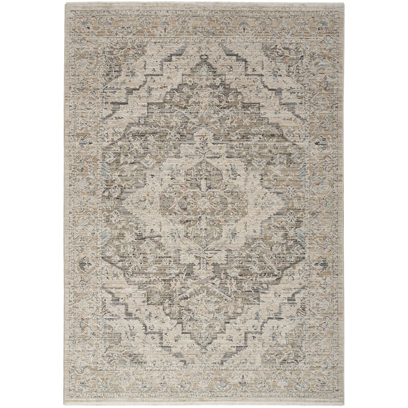 Nourison Nyle Boho Vintage Ivory Taupe Area Rug