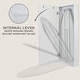 preview thumbnail 2 of 4, Ivation Wall-Mounted Ironing Board Cabinet, Foldable Storage Station, Easy-Release Lever, Garment Hooks, Left Sided Door, White