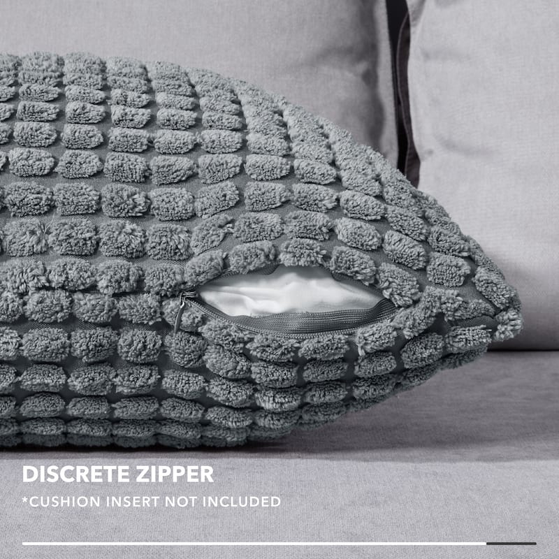 Deconovo Corduroy Throw Pillow Covers 2 PCS(Cover only)