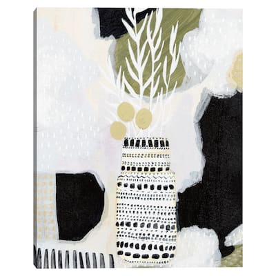 Tribal Still Life BW by Lynne Mack Canvas Art Print