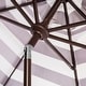 preview thumbnail 2 of 3, SAFAVIEH Maui 9ft Round Outdoor Patio Umbrella - UV Resistant with Crank & Button Tilt