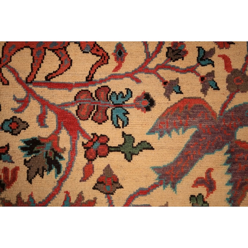 All-Over Animals Design Kazak Oriental Rug Hand-Knotted Wool Carpet - 2'0" x 3'0"