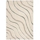preview thumbnail 51 of 86, SAFAVIEH Florida Shag Hervor Soft Serene Waves 1.2-inch Thick Rug 4' x 6' - Cream/Light Blue - Rectangle
