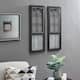 FirsTime & Co. Willow Farmhouse Window Wall Plaque Set - Black